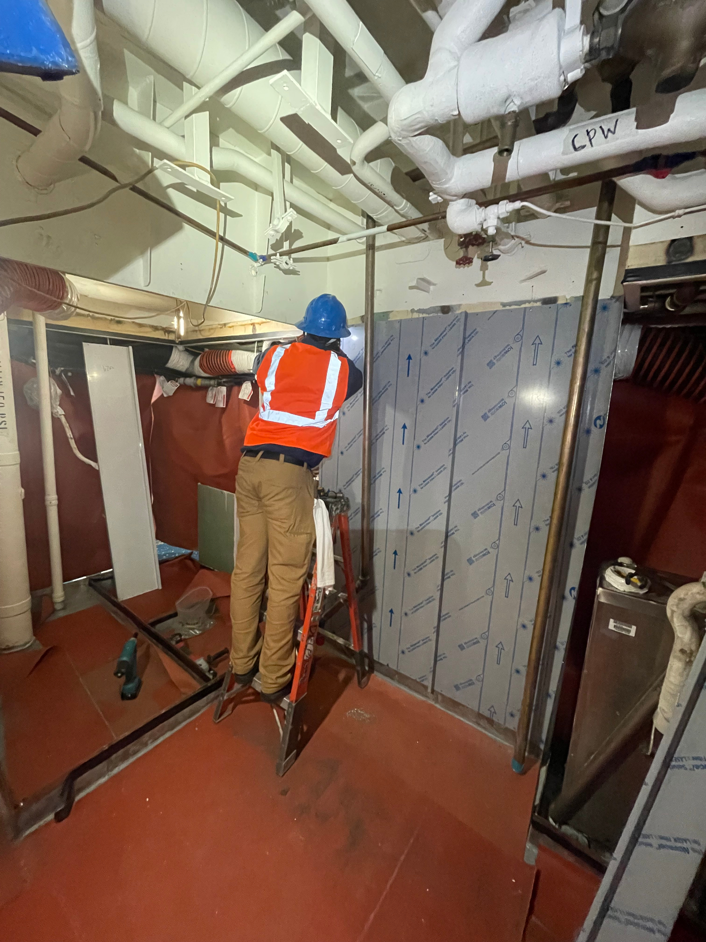Marine Head Installation – In Progress